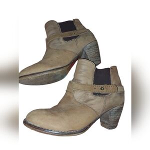 Steven By Steve Madden Womens Size 6 Ankle Boots Booties Spunkk Brown Le…